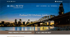 Desktop Screenshot of jillpettylaw.com